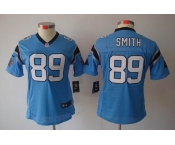 nike women nfl jerseys carolina panthers #89 steve smith blue[nike limited]