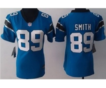 nike women nfl jerseys carolina panthers #89 steve smith blue[nike]