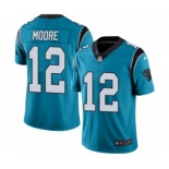 outh Nike Carolina Panthers #12 DJ Moore Blue Alternate Vapor Untouchable Limited Player NFL Jersey