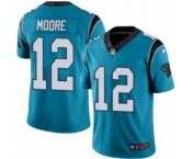 outh Nike Carolina Panthers #12 DJ Moore Blue Alternate Vapor Untouchable Limited Player NFL Jersey