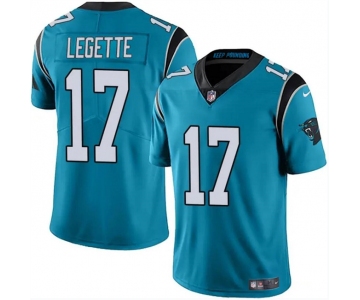 Youth Carolina Panthers 17 Xavier Legette Blue 2024 Draft Vapor Limited Football Stitched Jersey