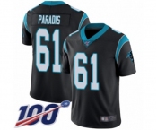 Youth Carolina Panthers #61 Matt Paradis Black Team Color Vapor Untouchable Limited Player 100th Season Football Jersey