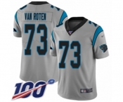 Youth Carolina Panthers #73 Greg Van Roten Silver Inverted Legend Limited 100th Season Football Jersey