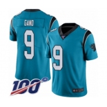 Youth Carolina Panthers #9 Graham Gano Limited Blue Rush Vapor Untouchable 100th Season Football Jersey