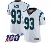 Youth Carolina Panthers #93 Gerald McCoy White Vapor Untouchable Limited Player 100th Season Football Jersey