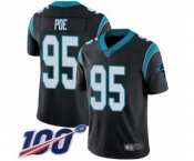 Youth Carolina Panthers #95 Dontari Poe Black Team Color Vapor Untouchable Limited Player 100th Season Football Jersey