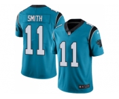 Youth Nike Carolina Panthers #11 Torrey Smith Blue Stitched NFL Limited Rush Jersey