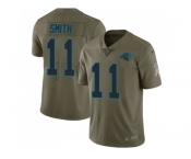 Youth Nike Carolina Panthers #11 Torrey Smith Olive Stitched NFL Limited 2017 Salute to Service Jersey