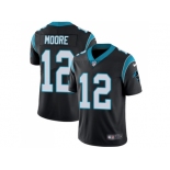 Youth Nike Carolina Panthers #12 DJ Moore Black Team Color Stitched NFL Vapor Untouchable Limited Jersey