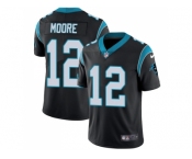 Youth Nike Carolina Panthers #12 DJ Moore Black Team Color Stitched NFL Vapor Untouchable Limited Jersey