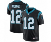 Youth Nike Carolina Panthers #12 DJ Moore Black Team Color Vapor Untouchable Limited Player NFL Jersey