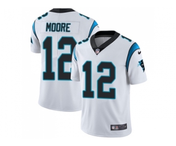 Youth Nike Carolina Panthers #12 DJ Moore White Stitched NFL Vapor Untouchable Limited Jersey