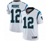 Youth Nike Carolina Panthers #12 DJ Moore White Vapor Untouchable Limited Player NFL Jersey