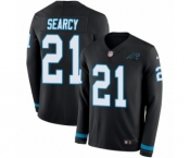 Youth Nike Carolina Panthers #21 Da'Norris Searcy Limited Black Therma Long Sleeve NFL Jersey