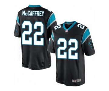 Youth Nike Carolina Panthers #22 Christian McCaffrey Limited Black Team Color NFL Jersey