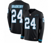 Youth Nike Carolina Panthers #24 James Bradberry Limited Black Therma Long Sleeve NFL Jersey