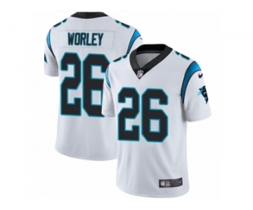 Youth Nike Carolina Panthers #26 Daryl Worley Vapor Untouchable Limited White NFL Jersey