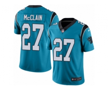 Youth Nike Carolina Panthers #27 Robert McClain Limited Blue Rush NFL Jersey