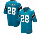 Youth Nike Carolina Panthers #28 Jonathan Stewart Blue Alternate NFL Jersey