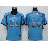 Youth Nike Carolina Panthers #28 Jonathan Stewart Drift Fashion Blue Jerseys