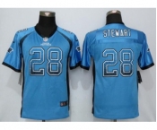 Youth Nike Carolina Panthers #28 Jonathan Stewart Drift Fashion Blue Jerseys