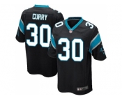 Youth Nike Carolina Panthers #30 Stephen Curry Black Team Color Stitched NFL Elite Jersey