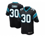 Youth Nike Carolina Panthers #30 Stephen Curry Black Team Color Stitched NFL Jersey