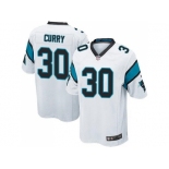 Youth Nike Carolina Panthers #30 Stephen Curry White Stitched NFL Elite Jersey