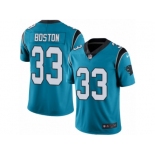 Youth Nike Carolina Panthers #33 Tre Boston Limited Blue Rush NFL Jersey