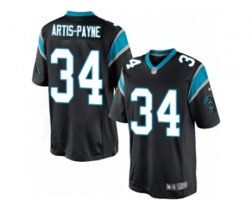 Youth Nike Carolina Panthers #34 Cameron Artis-Payne Limited Black Team Color NFL Jersey