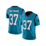 Youth Nike Carolina Panthers #37 Dezmen Southward Blue Alternate Vapor Untouchable Limited Player NFL Jersey