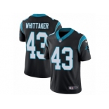 Youth Nike Carolina Panthers #43 Fozzy Whittaker Vapor Untouchable Limited Black Team Color NFL Jersey