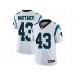 Youth Nike Carolina Panthers #43 Fozzy Whittaker Vapor Untouchable Limited White NFL Jersey