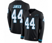 Youth Nike Carolina Panthers #44 J.J. Jansen Limited Black Therma Long Sleeve NFL Jersey