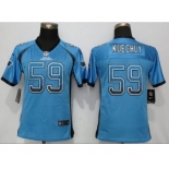 Youth Nike Carolina Panthers #59 Luke Kuechly Drift Fashion Blue Jerseys