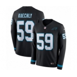 Youth Nike Carolina Panthers #59 Luke Kuechly Limited Black Therma Long Sleeve NFL Jersey