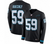 Youth Nike Carolina Panthers #59 Luke Kuechly Limited Black Therma Long Sleeve NFL Jersey