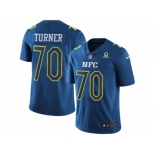 Youth Nike Carolina Panthers #70 Trai Turner Limited Blue 2017 Pro Bowl NFL Jersey