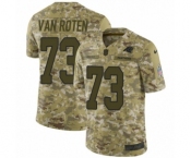 Youth Nike Carolina Panthers #73 Greg Van Roten Limited Camo 2018 Salute to Service NFL Jersey