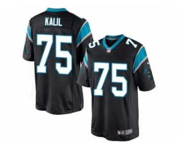 Youth Nike Carolina Panthers #75 Matt Kalil Limited Black Team Color NFL Jersey