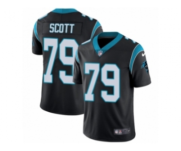 Youth Nike Carolina Panthers #79 Chris Scott Vapor Untouchable Limited Black Team Color NFL Jersey