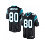 Youth Nike Carolina Panthers #80 Scott Simonson Limited Black Team Color NFL Jersey