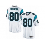 Youth Nike Carolina Panthers #80 Scott Simonson Limited White NFL Jersey