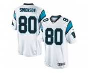 Youth Nike Carolina Panthers #80 Scott Simonson Limited White NFL Jersey