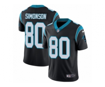 Youth Nike Carolina Panthers #80 Scott Simonson Vapor Untouchable Limited Black Team Color NFL Jersey