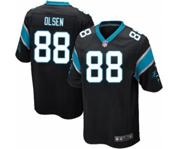 Youth Nike Carolina Panthers #88 Greg Olsen Black Team Color NFL Jersey