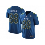 Youth Nike Carolina Panthers #88 Greg Olsen Limited Blue 2017 Pro Bowl NFL Jersey