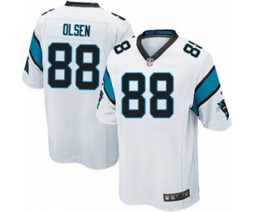 Youth Nike Carolina Panthers #88 Greg Olsen White NFL Jersey