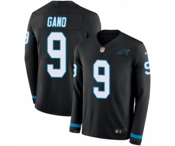 Youth Nike Carolina Panthers #9 Graham Gano Limited Black Therma Long Sleeve NFL Jersey