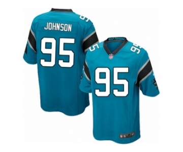 Youth Nike Carolina Panthers #95 Charles Johnson Limited Blue Alternate NFL Jersey